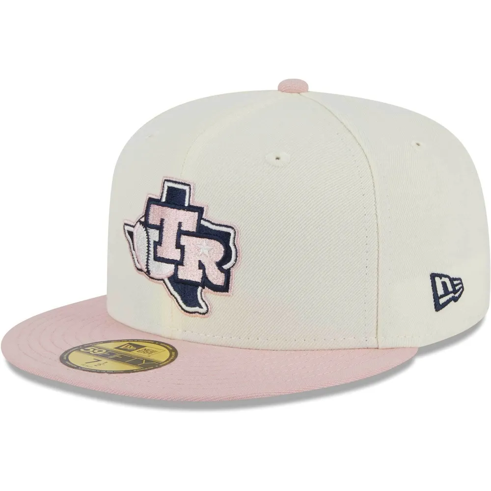 Texas Rangers Chrome White/Black New Era 59FIFTY Fitted Hat 7 1/4