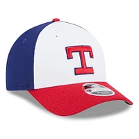 Men's New Era  White/Red Texas Rangers 2025 Batting Practice 9FORTY M-Crown Adjustable Hat