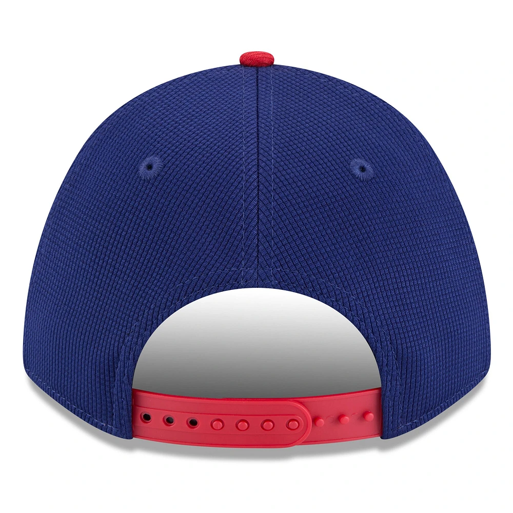 Men's New Era  White/Red Texas Rangers 2025 Batting Practice 9FORTY M-Crown Adjustable Hat