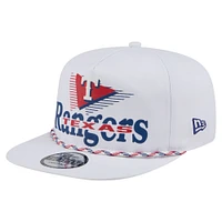 Men's New Era  White Texas Rangers Collide Golfer Snapback Hat