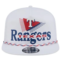 Men's New Era  White Texas Rangers Collide Golfer Snapback Hat