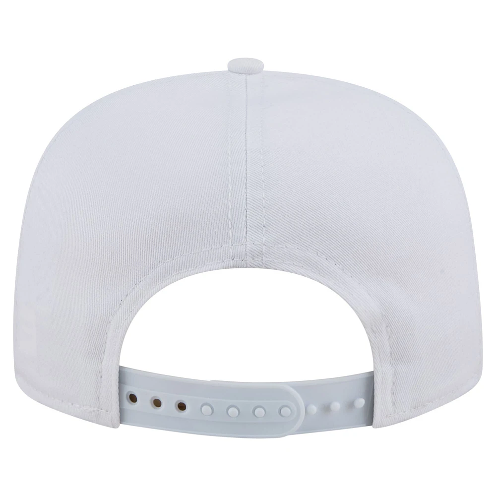 Men's New Era  White Texas Rangers Collide Golfer Snapback Hat