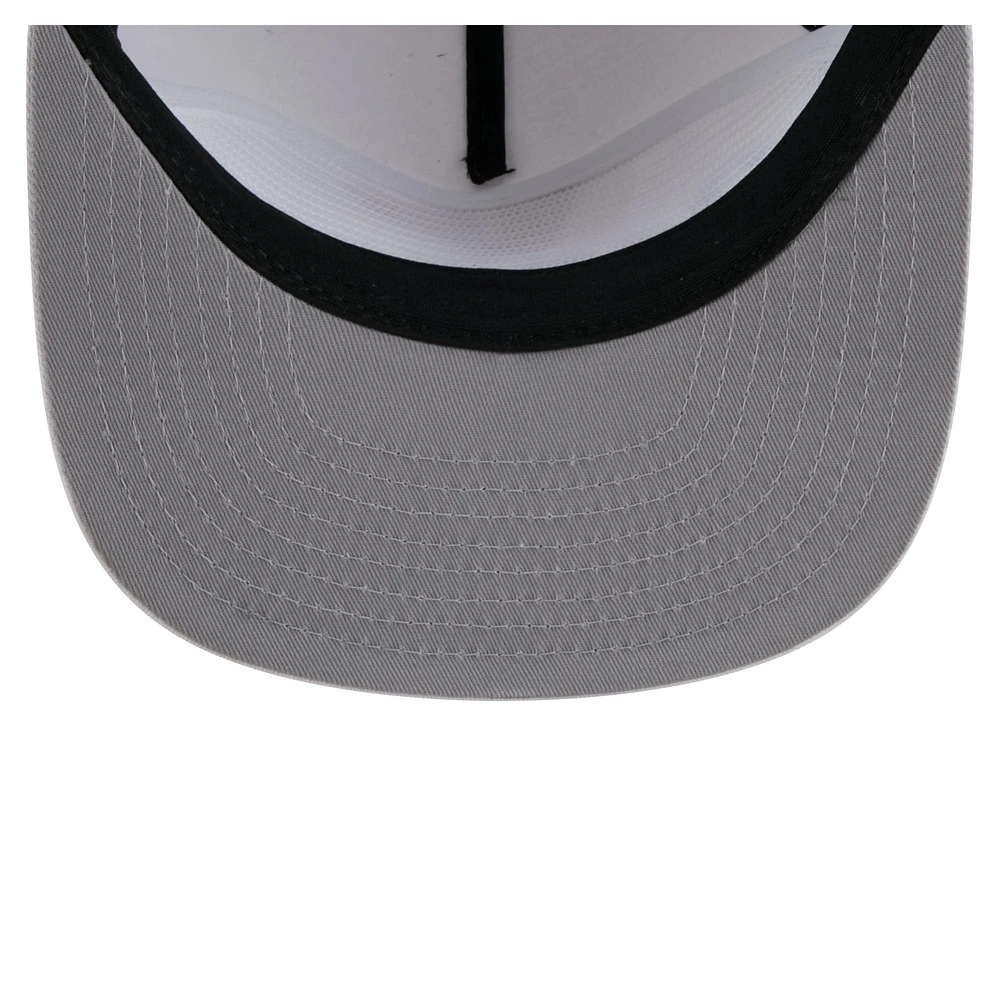 Men's New Era  White Texas Rangers Collide Golfer Snapback Hat