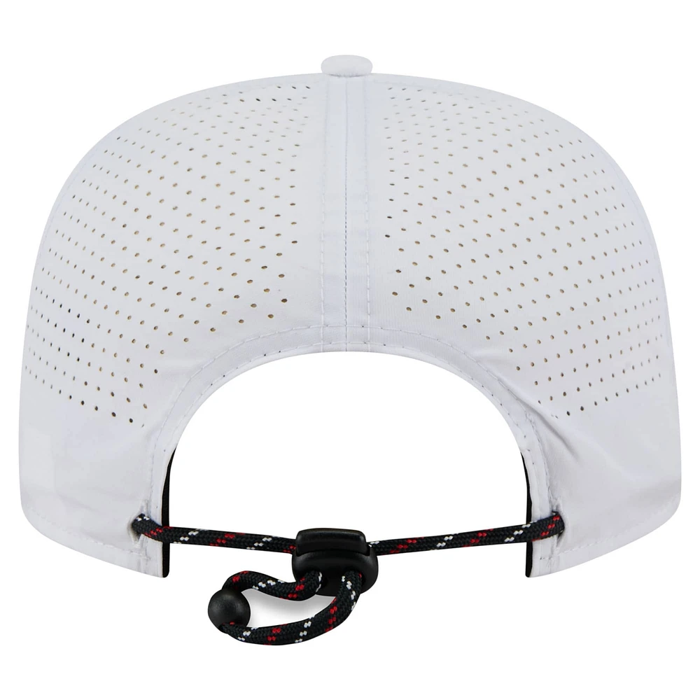 Men's New Era White Texas Rangers Perforated Golfer Snapback Hat