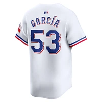 Maillot de joueur Nike Adolis García Texas Rangers Home Limited pour homme, blanc