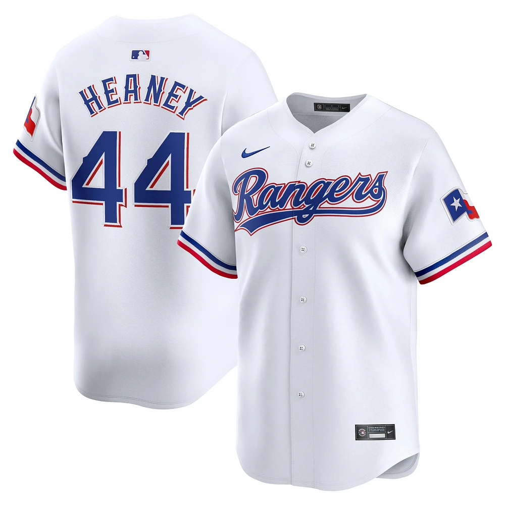 Maillot Nike Andrew Heaney pour homme, blanc, Texas Rangers, domicile, joueur limité