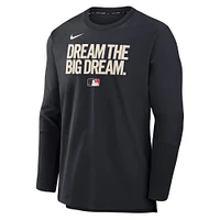 T-shirt Nike noir Texas Rangers Authentic Collection City Connect pour homme, léger, performance, tri-blend