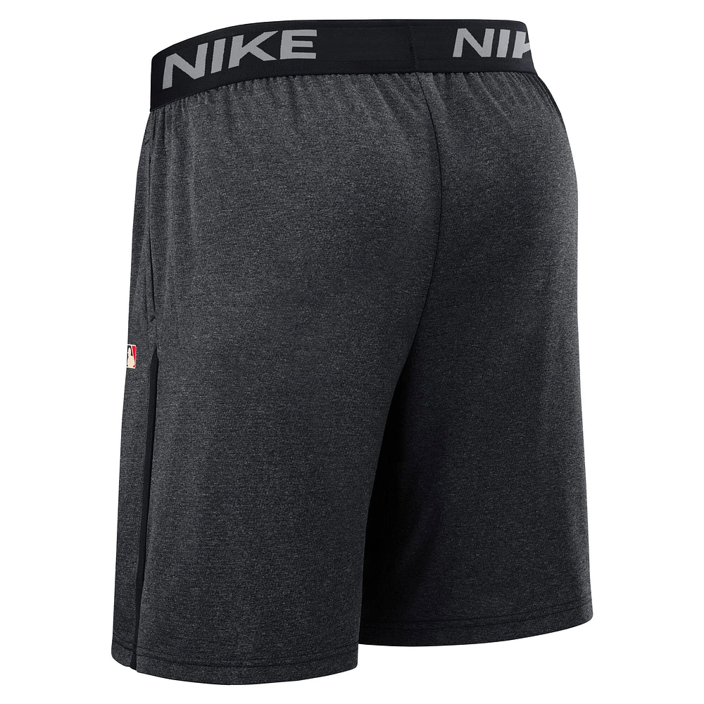 Men's Nike  Black Texas Rangers Authentic Collection City Connect Performance Knit Shorts