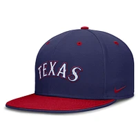 Men's Nike  Blue/Red Texas Rangers True Primetime Two-Tone Performance Fitted Hat
