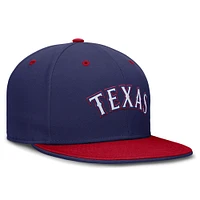 Men's Nike  Blue/Red Texas Rangers True Primetime Two-Tone Performance Fitted Hat