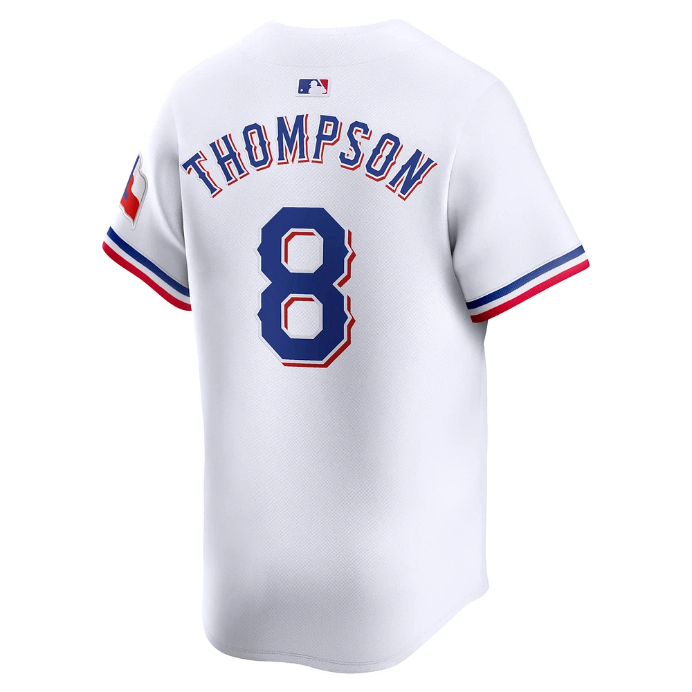 Maillot de joueur Nike Bubba Thompson pour hommes, blanc, Texas Rangers Home Limited Player