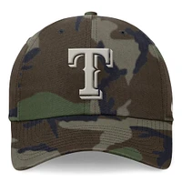 Casquette réglable Nike Camo Texas Rangers Club pour homme