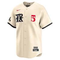 Maillot Nike Corey Seager crème pour homme des Texas Rangers City Connect Limited