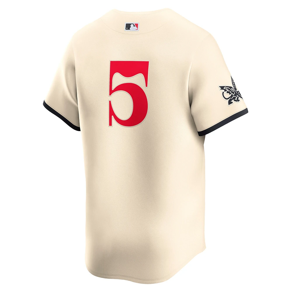 Maillot Nike Corey Seager crème pour homme des Texas Rangers City Connect Limited