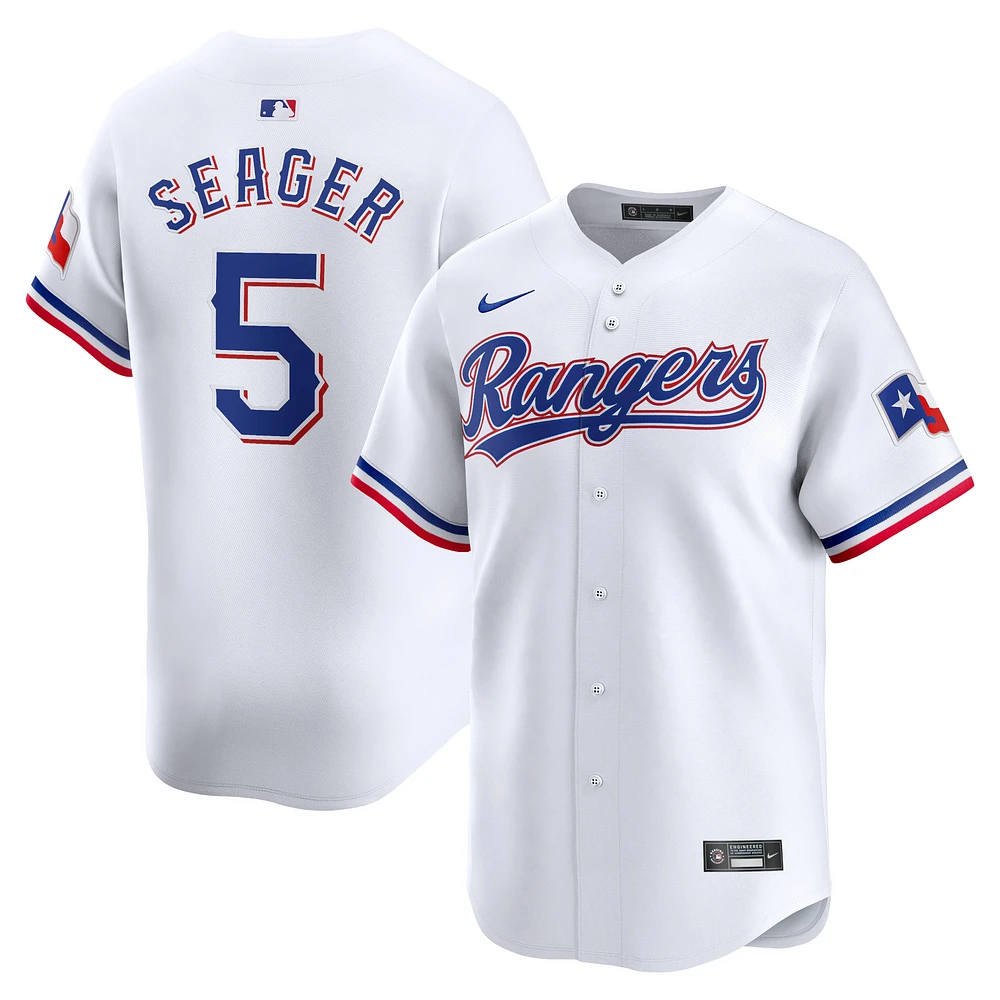 Maillot de joueur Nike Corey Seager blanc Texas Rangers Home Limited pour homme