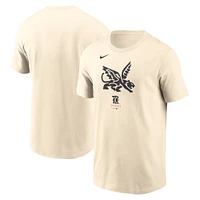 Men's Nike Cream Texas Rangers City Connect Large Logo T-Shirt