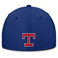 Men's Nike Gray/Royal Texas Rangers Rise Swoosh Performance Flex Hat