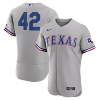 Men's Texas Rangers Nike Gray 2023 Jackie Robinson Day Authentic Jersey