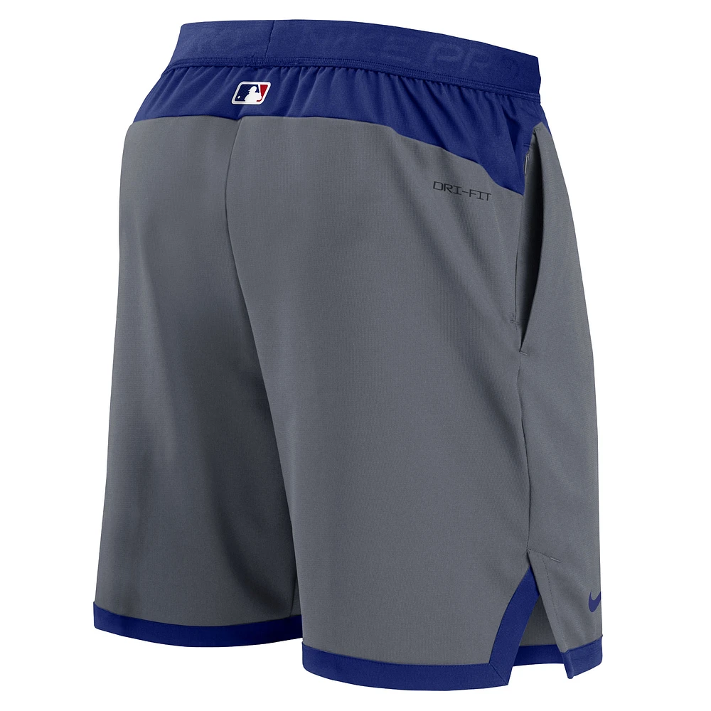 Men's Nike Gray Texas Rangers Authentic Collection Flex Vent Performance Shorts