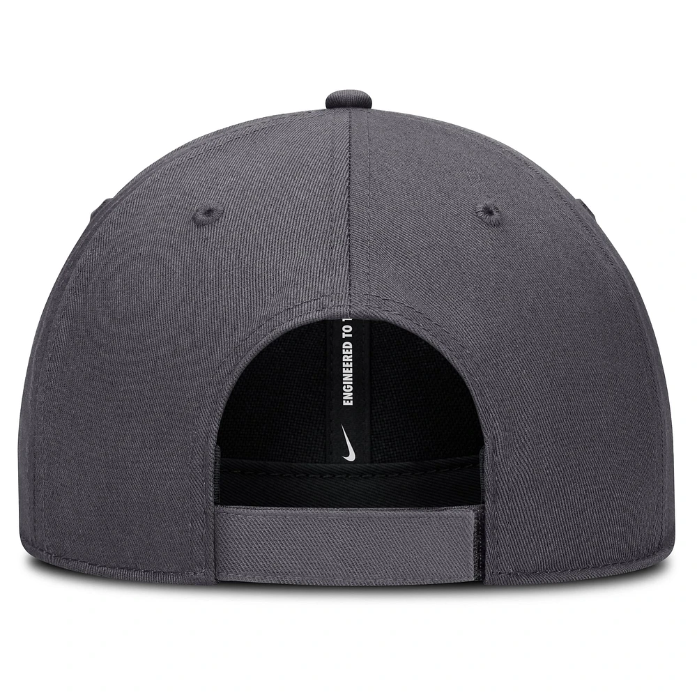 Casquette ajustable Nike Texas Rangers Club Performance pour homme, gris