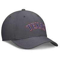 Casquette Nike Performance Flex Swoosh Texas Rangers grise pour homme