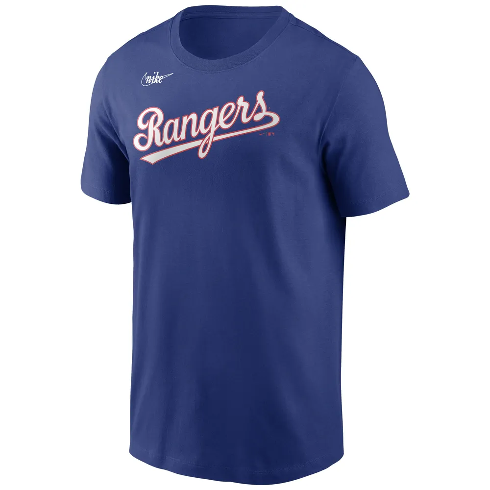 Nike Men's Nike Ivan Rodriguez Royal Texas Rangers Cooperstown Collection  Name & Number T-Shirt
