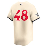 Men's Nike Jacob deGrom Cream Texas Rangers City Connect Limited Jersey