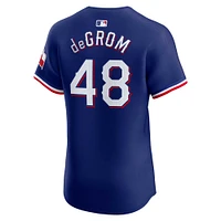 Men's Nike Jacob deGrom Royal Texas Rangers Alternate Elite Player Jersey