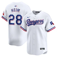 Maillot de joueur Nike Jonah Heim blanc Texas Rangers Home Limited pour homme