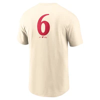 Men's Nike Josh Jung Natural Texas Rangers 2025 City Connect Fuse Name & Number T-Shirt