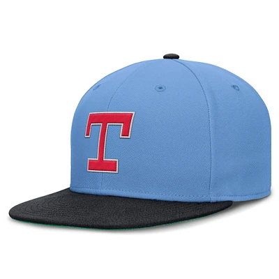 Men's Nike  Light Blue/Navy Texas Rangers True Primetime Two-Tone Performance Fitted Hat