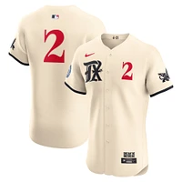 Men's Nike Marcus Semien Cream Texas Rangers City Connect  Elite Jersey