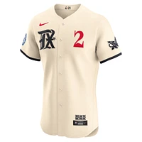 Men's Nike Marcus Semien Cream Texas Rangers City Connect  Elite Jersey