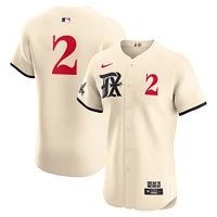 Maillot de joueur Nike Marcus Semien crème Texas Rangers City Connect Elite pour homme