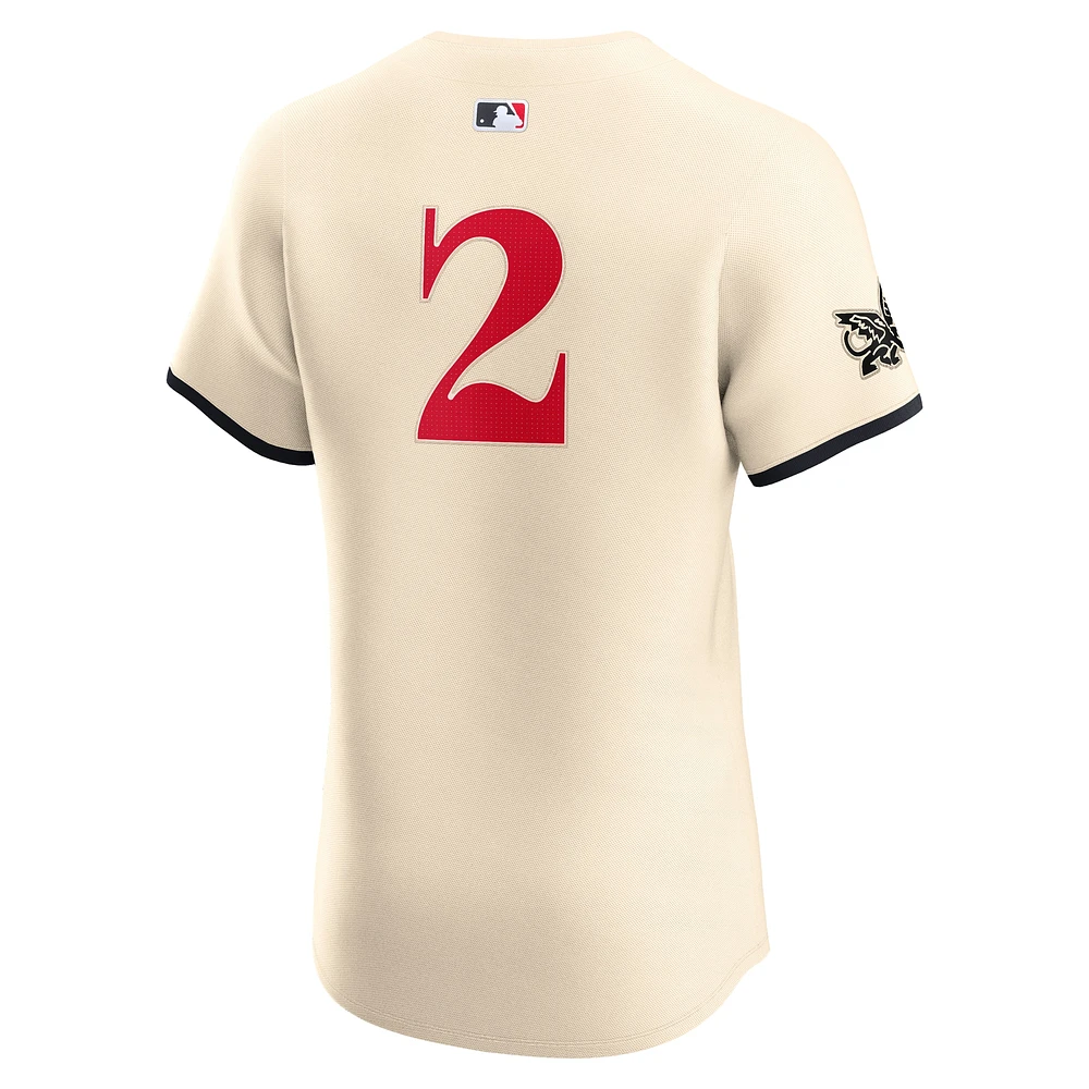 Maillot de joueur Nike Marcus Semien crème Texas Rangers City Connect Elite pour homme