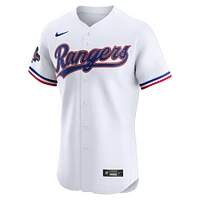 Maillot de joueur d'élite Nike Max Scherzer pour hommes des Texas Rangers 2024 Gold Collection blanc