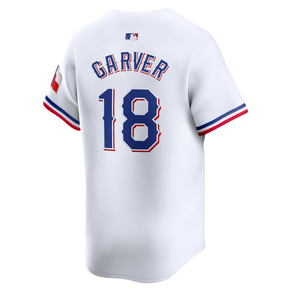 Maillot de joueur Nike Mitch Garver Texas Rangers Home Limited pour homme, blanc