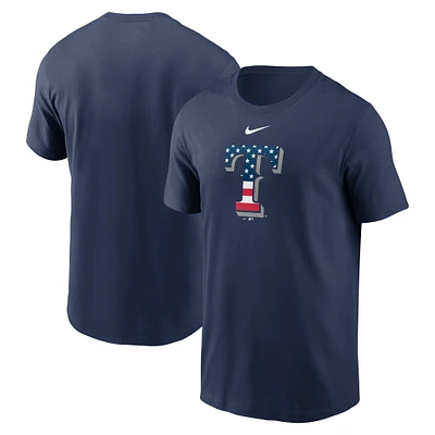 T-shirt Nike bleu marine Texas Rangers Americana pour homme