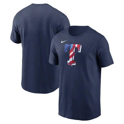 T-shirt Nike Americana bleu marine des Texas Rangers pour homme