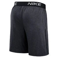 Short d'entraînement de performance Nike Texas Rangers City Connect Authentic Collection pour homme, bleu marine