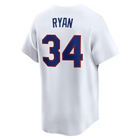 Maillot Nike Nolan Ryan pour homme, blanc, Texas Rangers, collection rétro Cooperstown, édition limitée