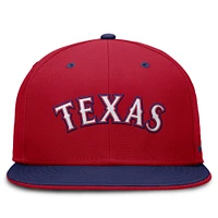 Men's Nike  Red/Royal Texas Rangers True Primetime Two-Tone Performance Fitted Hat