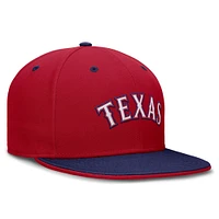 Men's Nike  Red/Royal Texas Rangers True Primetime Two-Tone Performance Fitted Hat