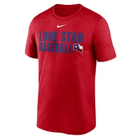 Men's Nike Red Texas Rangers Local Legend Performance T-Shirt