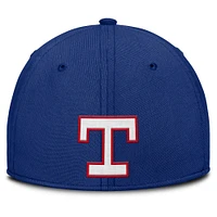 Men's Nike Royal/Red Texas Rangers Rise Swoosh Performance Flex Hat