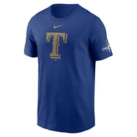 T-shirt Nike Royal Texas Rangers 2024 Gold Collection pour homme avec logo