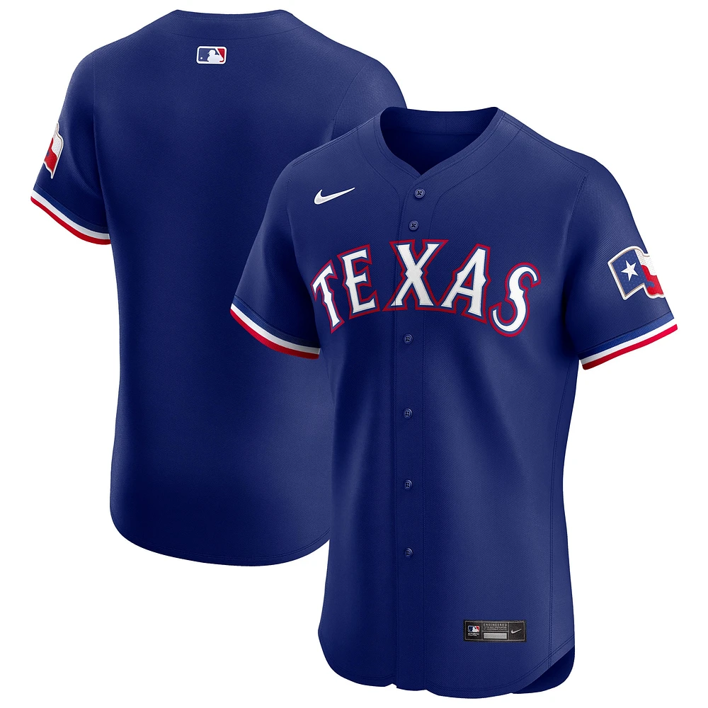 Maillot Nike Royal Texas Rangers Alternate Vapor Premier Elite Patch pour homme