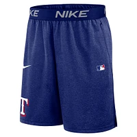 Men's Nike Royal Texas Rangers Authentic Collection Performance Knit Shorts