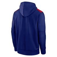 Men's Nike Royal Texas Rangers Authentic Collection Performance Pullover Hoodie