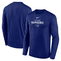 Men's Nike Royal Texas Rangers Authentic Collection Practice Performance Long Sleeve T-Shirt